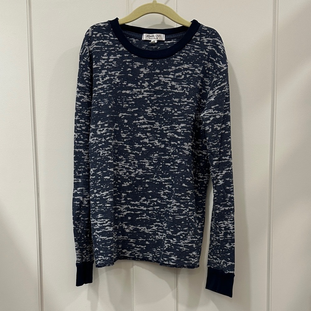 Kids Long Sleeve Tee - Blue Pattern